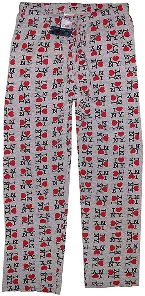 I Love NY Unisex Gray Lounge Pants