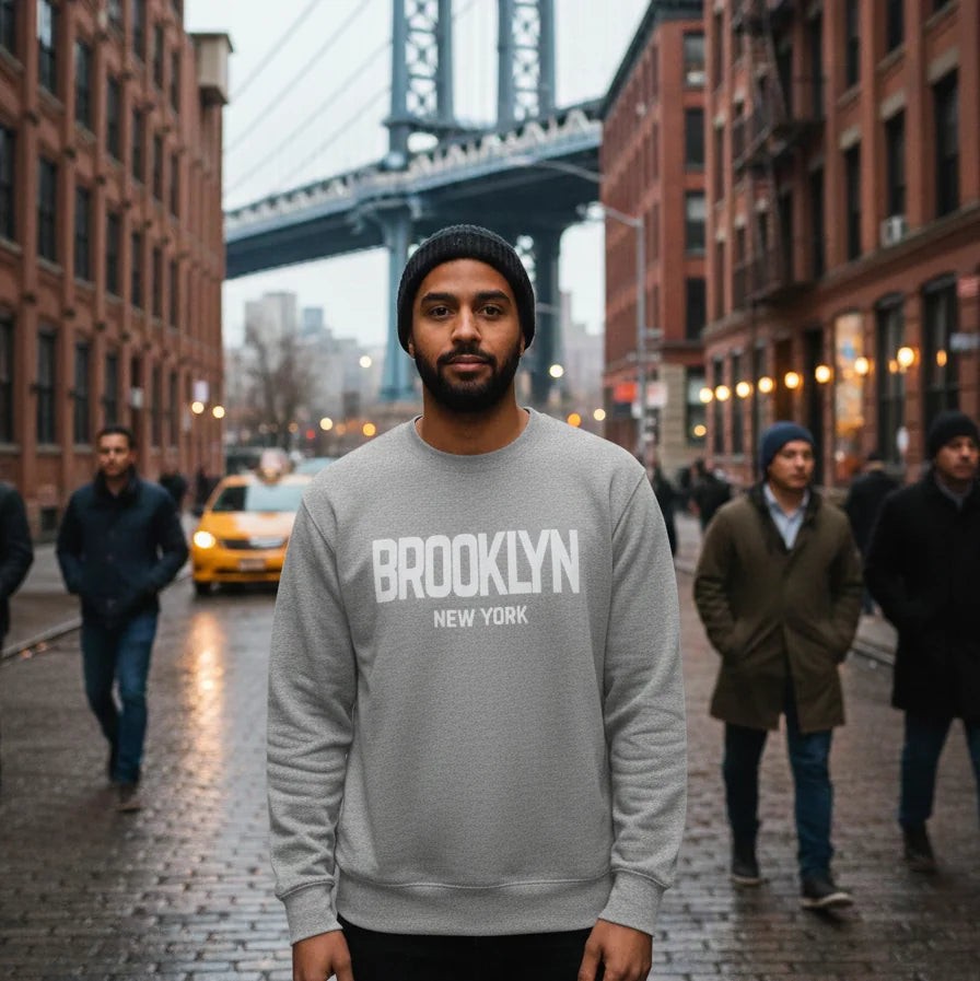 NYC Factory Unisex New York City Black Crewneck Sweatshirt