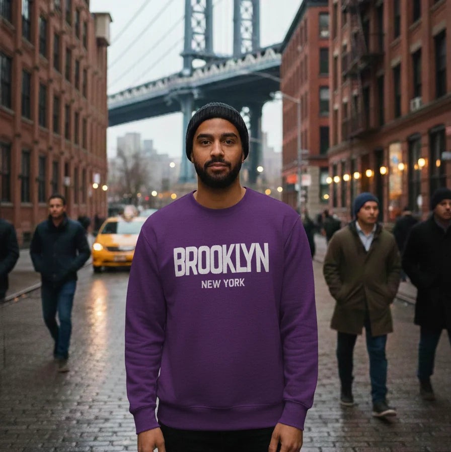 NYC Factory Unisex New York City Black Crewneck Sweatshirt