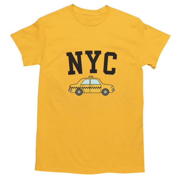 NYC Factory Unisex New York City Yellow Taxi T-Shirt