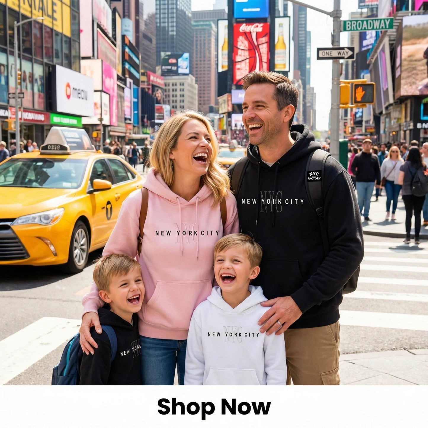 NYC Factory Unisex New York City Black Hoodie
